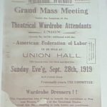 1919 Union Meeting Flyer